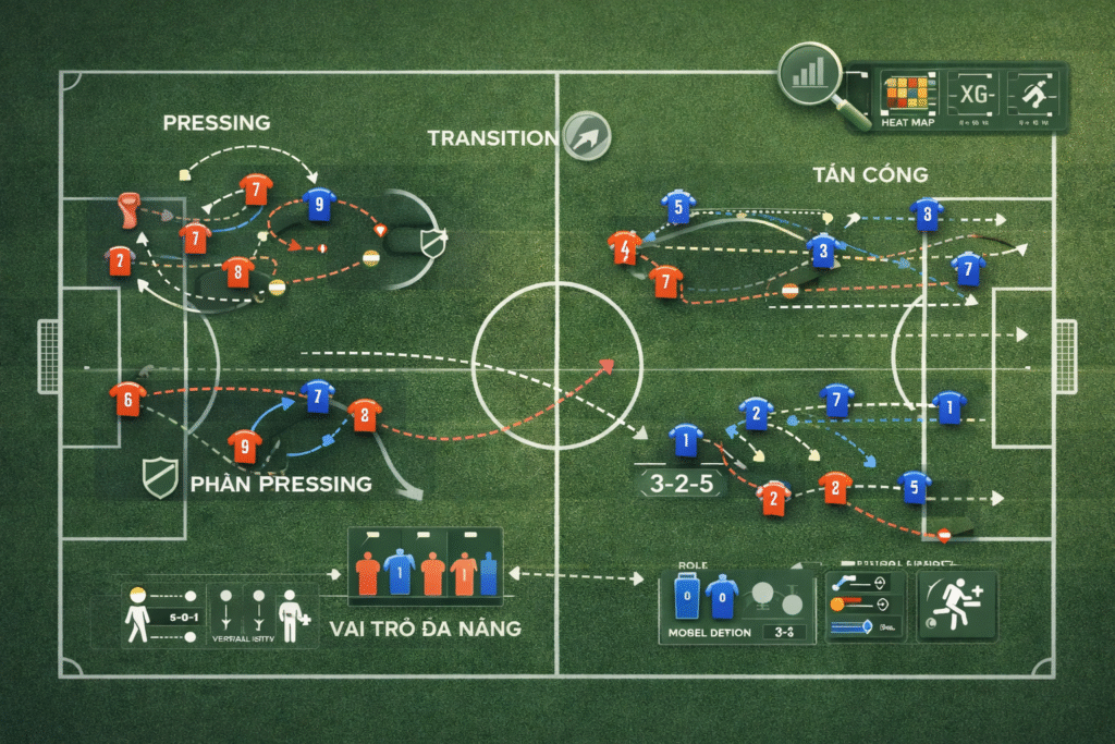 Phân tích chiến thuật bóng đá hiện đại – Cuộc đấu trí trên sân cỏ