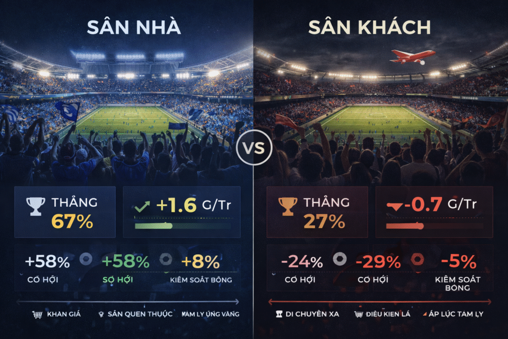 Ảnh hưởng sân nhà và sân khách