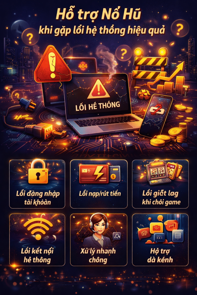 Hỗ trợ Nổ Hũ khi gặp lỗi